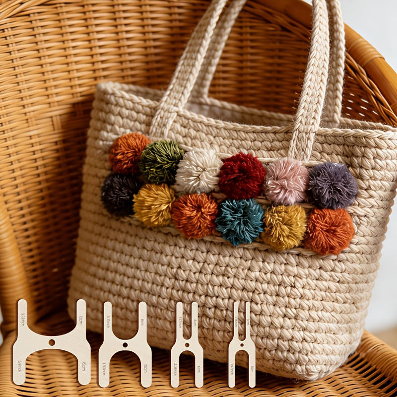 Pom Pom Maker Tool - 4pcs Wooden Pom-Pom Maker Set 4