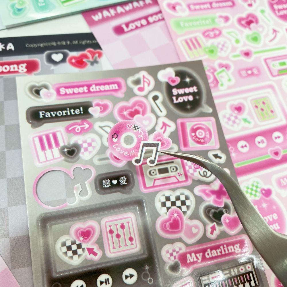 SCRAPBOOK Music Decorative STI - Glitter Vinyl Roll ulasan dan harga