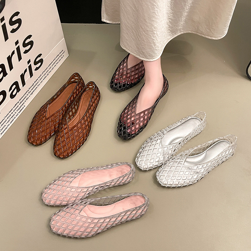 omens Summer Flat Jelly Sandal - Crystal Mesh Fabric ulasan dan harga