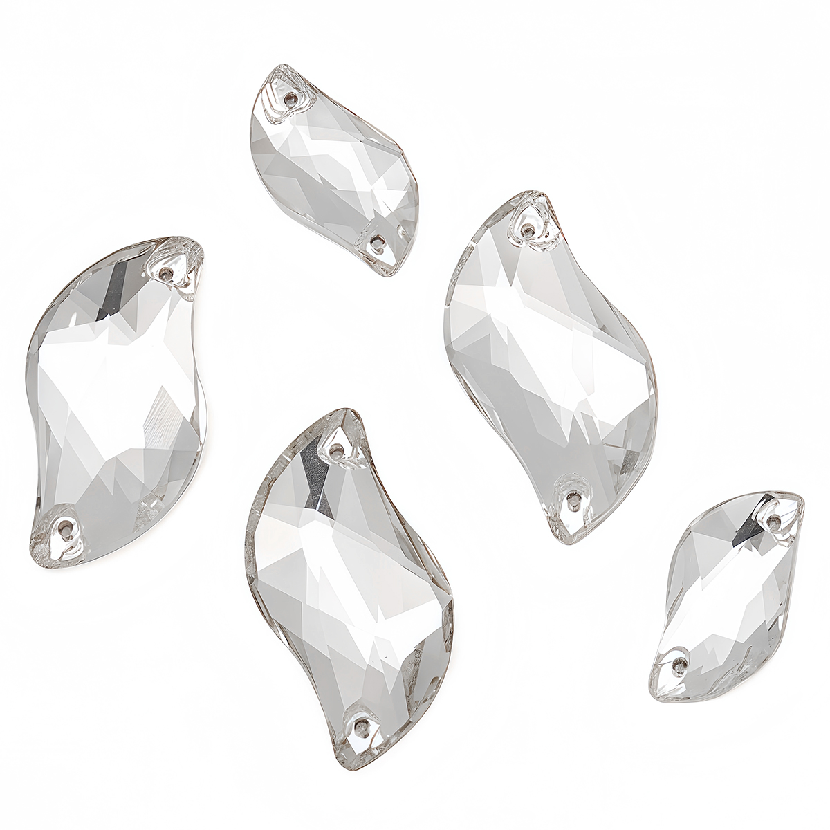 S Shape Sew On Rhinestone Crys - Sew On Rhinestone ulasan dan harga