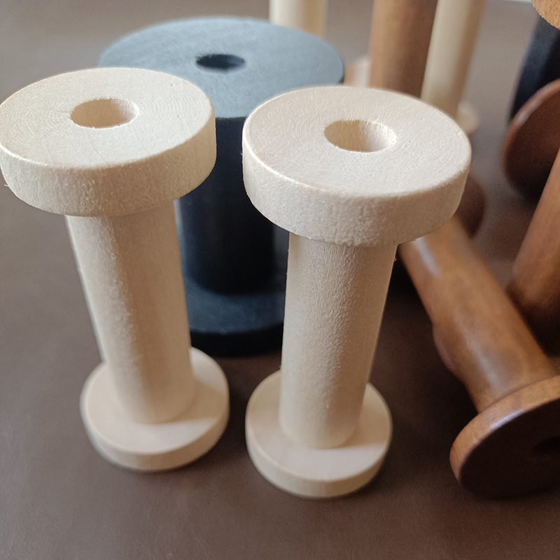 10Pcs/Set Vintage Natural Wood - Organza Ribbon Spool ulasan dan harga