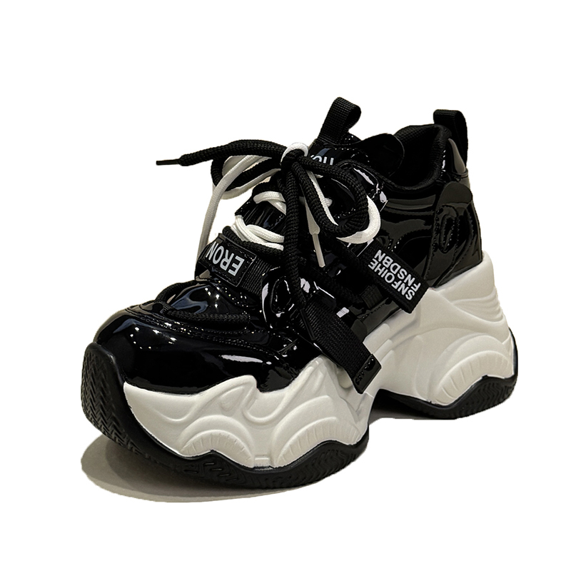 High Platform Sneakers Women 2 - Guipure Lace Panel ulasan dan harga