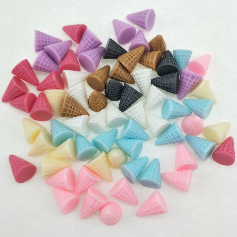 40pcs/lot 1.5*2cm Resin Ice cr - Embellishment Glue Craft ulasan dan harga