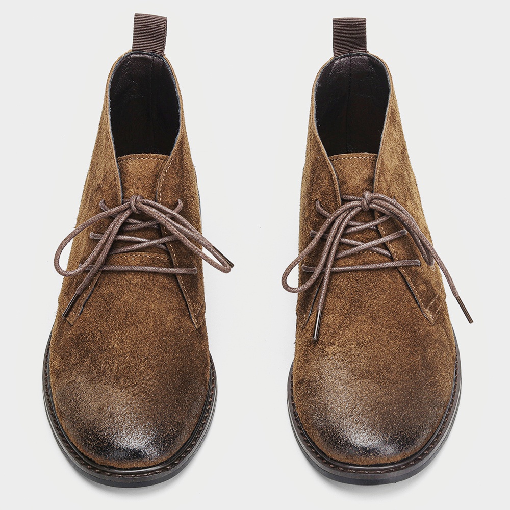 Leather Boots Retro Comfortabl - Guipure Lace Panel ulasan dan harga