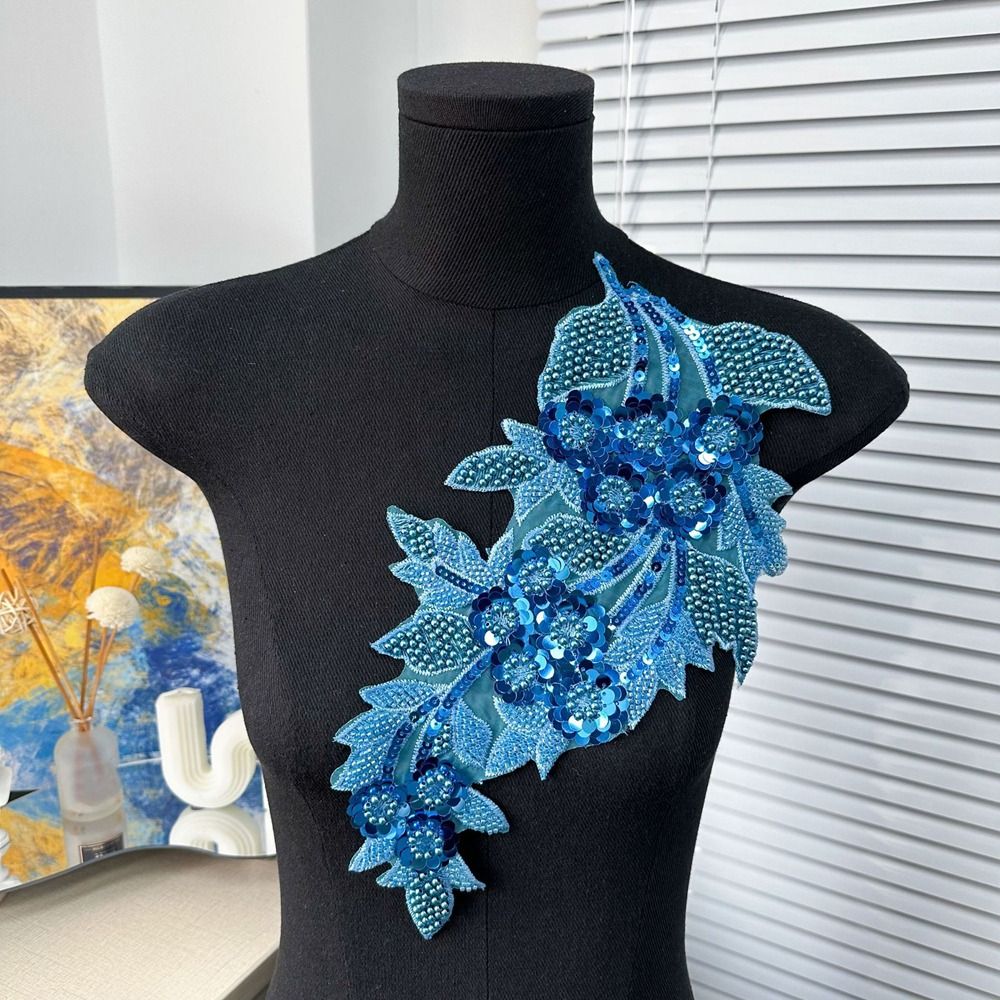 Fashion 3D Sequin Flower Patch - Applique Patch Flower ulasan dan harga