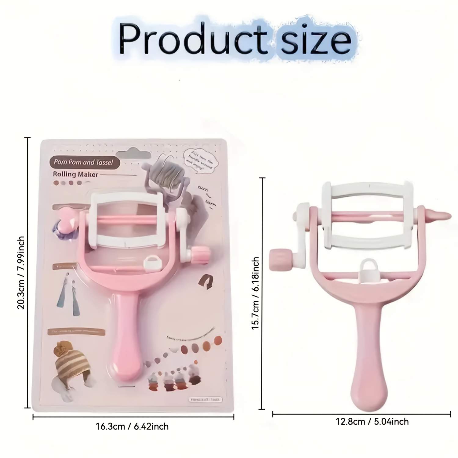 Hand-cranked Winding Coil Fur  - Pom Pom Maker Tool ulasan dan harga
