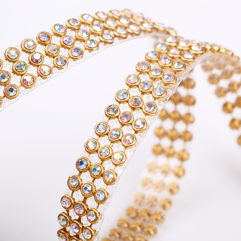 10rows Clear Crystal AB Rhines - Hotfix Rhinestone Sheet ulasan dan harga