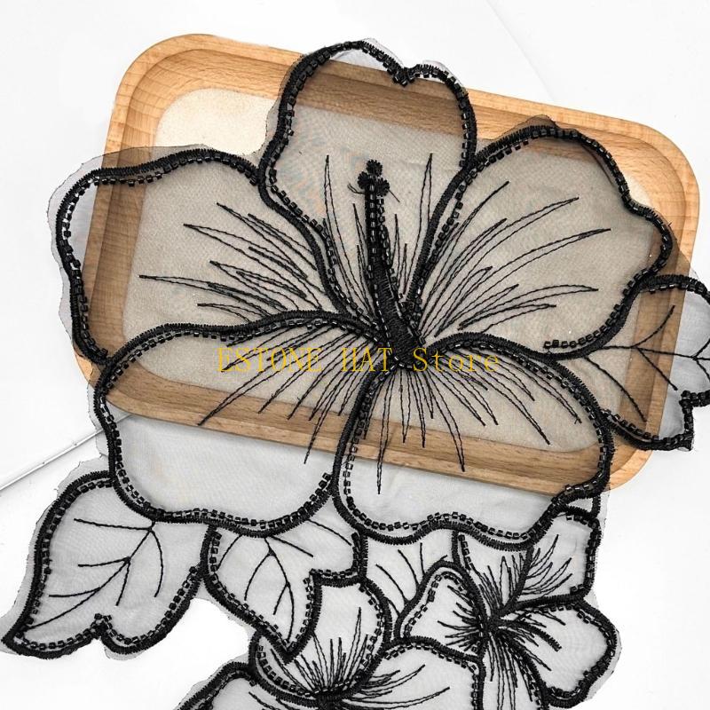49MF Eye-Catching Flower Tulle - Applique Patch Flower ulasan dan harga