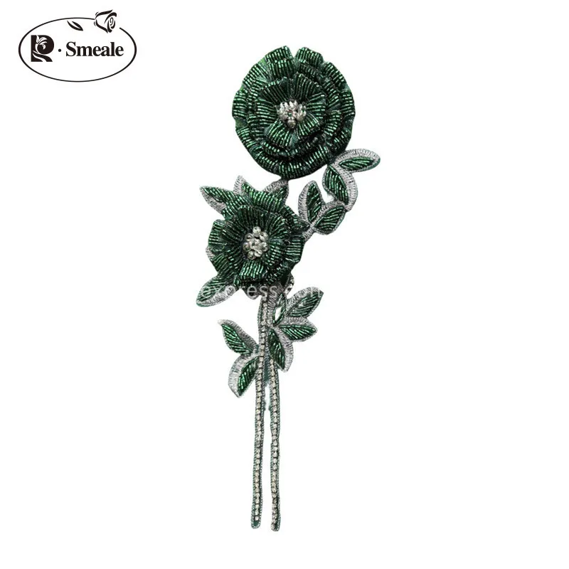 NEW Multicolor Handmade Beaded - Applique Patch Flower ulasan dan harga