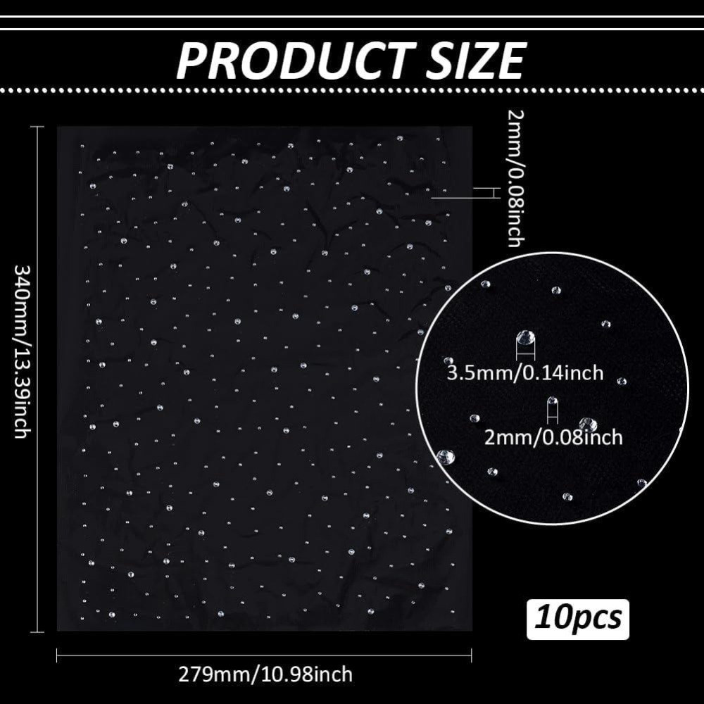 10 Sheet Glitter Hotfix Rhines - Hotfix Rhinestone Sheet ulasan dan harga
