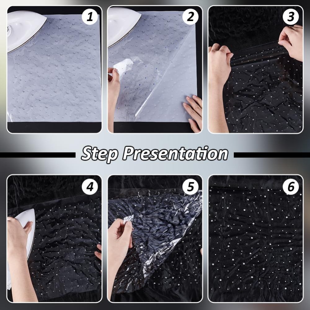10 Sheet Glitter Hotfix Rhines - Hotfix Rhinestone Sheet ulasan dan harga