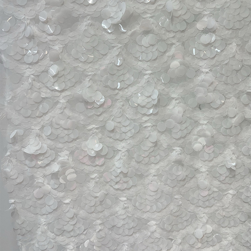 Mesh Base Cloth Sequin Embroid - Crystal Mesh Fabric ulasan dan harga