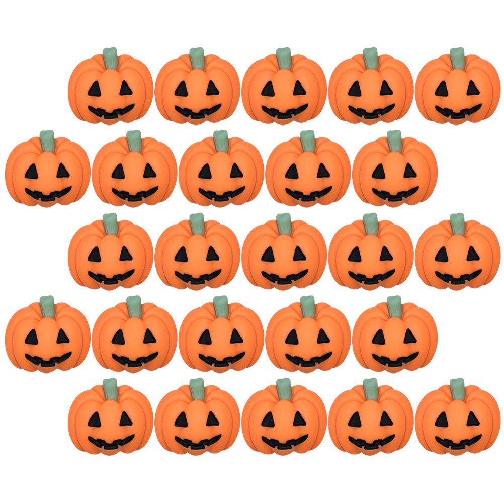 50Pcs Mini Resin Pumpkin Charm - Embellishment Crafts ulasan dan harga