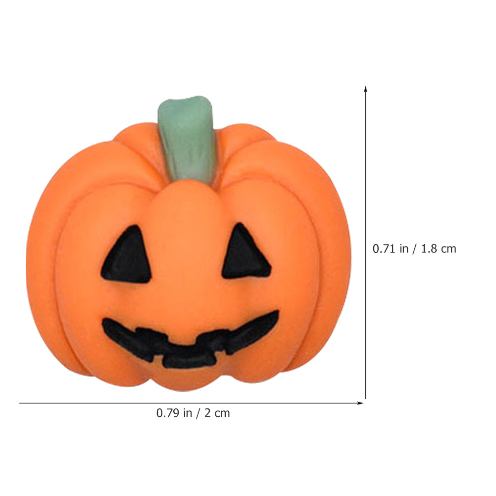 50Pcs Mini Resin Pumpkin Charm - Embellishment Crafts ulasan dan harga