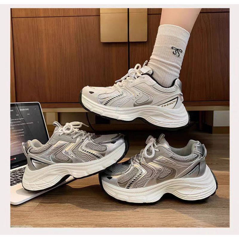 2026 Spring Women Unky Dad Sne - Guipure Lace Panel ulasan dan harga