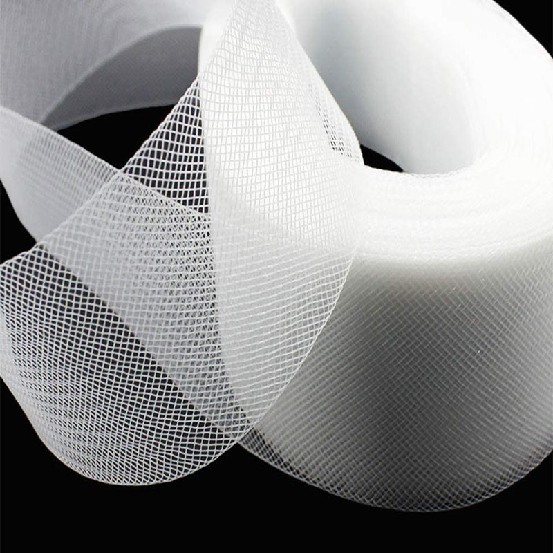 1-10cm Flat Plain Hard Stiff R - Crystal Mesh Fabric ulasan dan harga