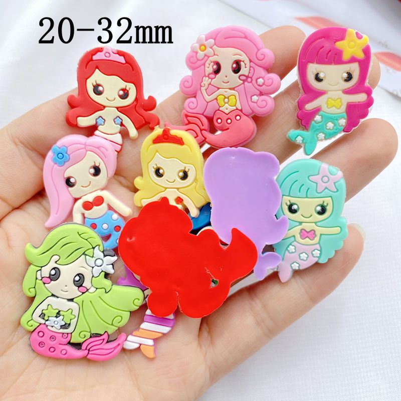 10pcs New Cute Cartoon Mermaid - Embellishment Glue Craft ulasan dan harga