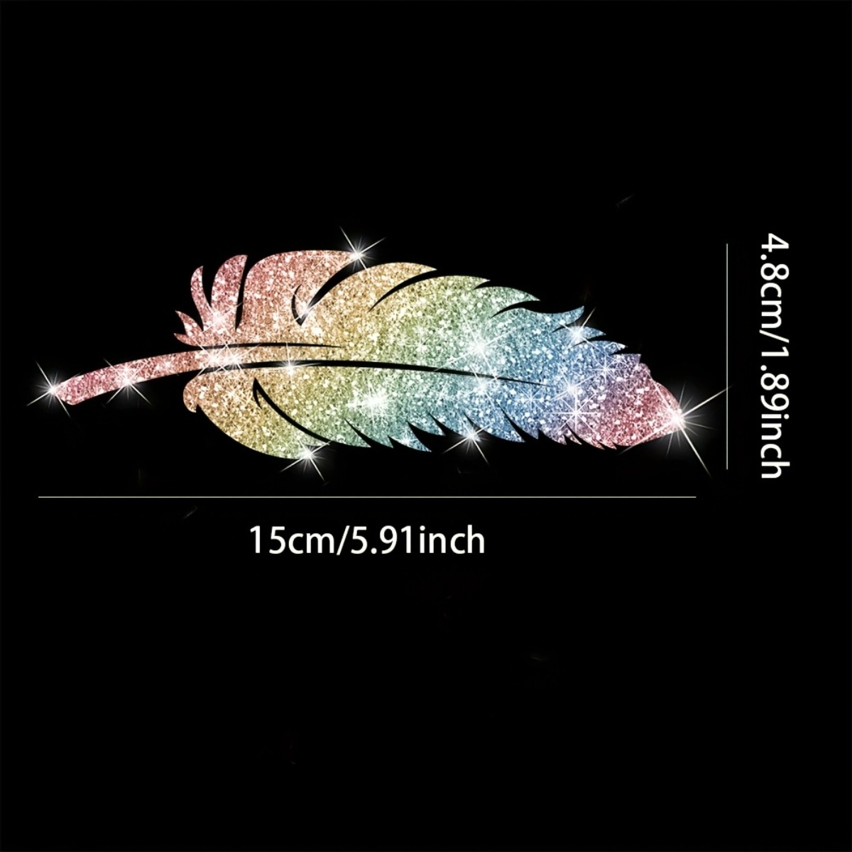 2PCS Glitter Feather Motorcycl - Glitter Vinyl Roll ulasan dan harga