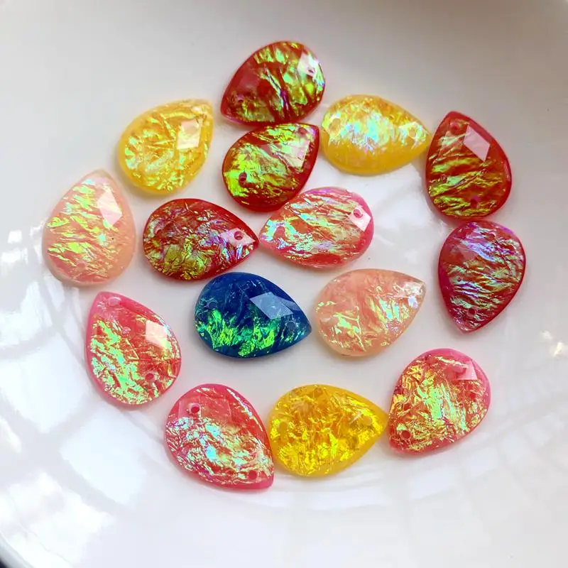 15pcs 13*18mm Tear drop Rhines - Sew On Rhinestone ulasan dan harga