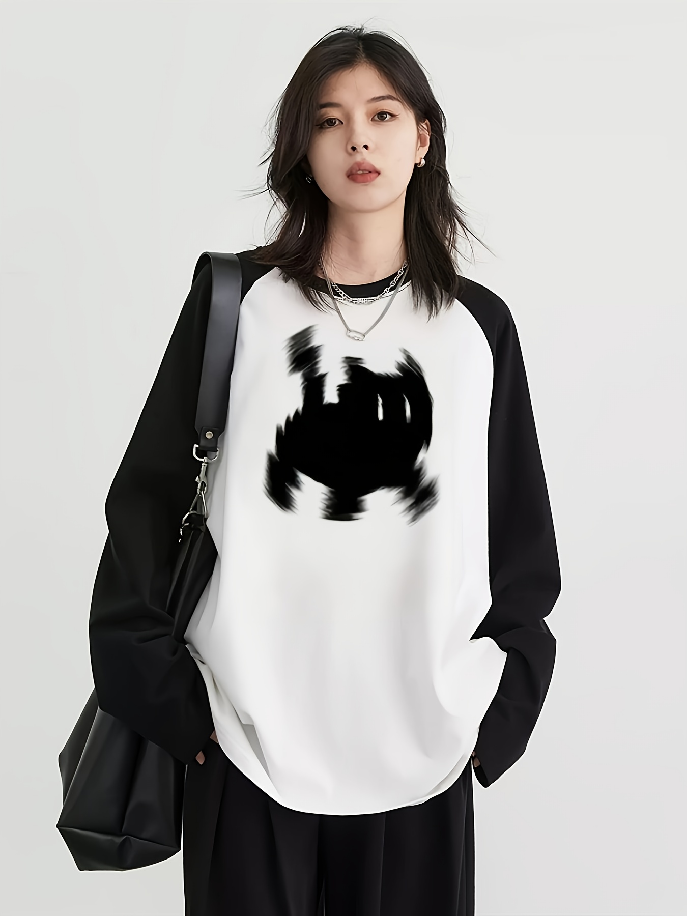 Y2K Women's Raglan Long Sleeve - Embellish Knit ulasan dan harga